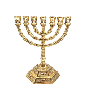 Chandelier Design Personnalisé Traditionnel Classique Hanoukka Antique Chandelier Bougeoir Chandelier Décor De Mariage - Product Image 6