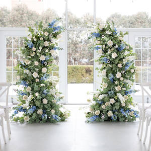 Artificial White Rose Hydrangea Wedding <b>Arch</b> <b>Decorated</b> Flower Metal Wedding <b>Arch</b> <b>for</b> Wedding Background Flower Hoop - Product Image 6