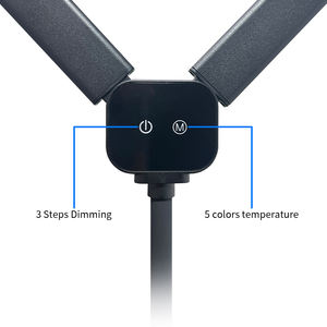 Lampe de lecture de table lampe de <span class=keywords><strong>livre</strong></span> pour bureau d'étude avec clip en métal 3 étapes gradation lumière du jour flexible <span class=keywords><strong>facile</strong></span> clip lampe de lecture de nuit - Product Image 2