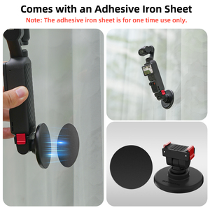 ฐานยึดแม่เหล็กแบบปลดเร็วปรับได้สำหรับ DJI <span class=keywords><strong>Osmo</strong></span> <span class=keywords><strong>Pocket</strong></span> 4/3 ตัวแปลงขายึดสำหรับใช้งานกลางแจ้งสำหรับ Vlog/ปั่นจักรยาน/ในรถยนต์ - Product Image 6