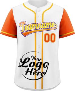 Uniformes deportivos para niños, Jersey de fiesta, Jersey de béisbol, camisetas de manga corta con botones, nombre impreso cosido personalizado - Product Image 3