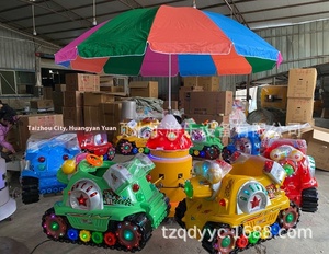 Manège rotatif 6 places en forme de train, équipement de divertissement extérieur pour enfants - Product Image 6