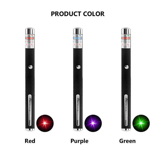 Green Red Violet Laser Pointer for Pet Cats Presentation Pen Professional Wireless Presenter Teaching Pens Outdoor Equipment