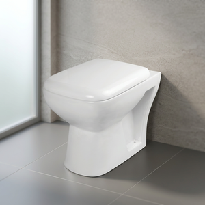 โถสุขภัณฑ์เซรามิคทรงสี่เหลี่ยมแบบอินเดีย EWC ระบบ Washdown แบบ S-Trap สไตล์อินเดีย - Product Image 1