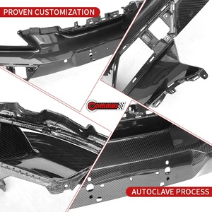 OEM Style Dry Carbon Fiber Front Middle Lip Spoiler for Lotus Eletre Real PrePreg Carbon Center Splitter - Product Image 2