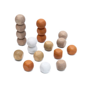 نرد خشبي سداسي الأوجه مخصص من المصنع، نرد ألعاب D6 منقوش، نرد خشبي طبيعي فارغ بزوايا مدورة ومتين - Product Image 2