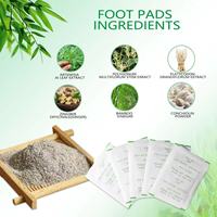 Patchs détoxifiants pour les pieds extra-forts chinois en non-tissé, à base d'extraits naturels de plantes, pour un nettoyage et une revitalisation nocturnes des pieds fatigués