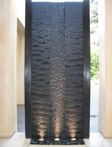 Sculpture de <span class=keywords><strong>fontaine</strong></span> en rideau de cascade en marbre sur mesure - Product Image 3