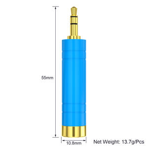 3,5mm TRS macho <span class=keywords><strong>a</strong></span> 6,35mm hembra <span class=keywords><strong>Jack</strong></span> conector <span class=keywords><strong>adaptador</strong></span> 6,5 enchufe auriculares amplificador Audio micrófono AUX 6,3 3,5mm convertidor - Product Image 5