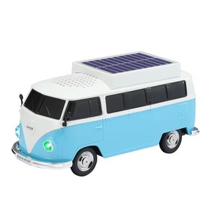 Altavoz WS-698 de 5W con Energía Solar, Diseño Mini <span class=keywords><strong>BUS</strong></span>, Radio FM, Ranura para Tarjeta TF, Altavoz Inalámbrico Portátil Estéreo con Bajos Potentes - Product Image 2