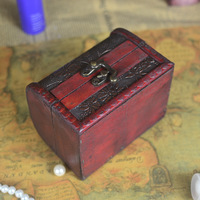 Handgefertigte retro-Schatzkiste mit Schloss klassische hölzerne Aufbewahrungsbox in MDF für Geschenk Handwerk Kerze oder Aufkleber Aufbewahrung