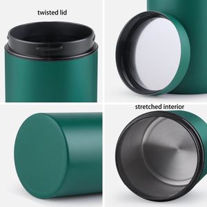Bocaux de conservation alimentaire en acier inoxydable sur mesure en gros avec couvercle, conteneur polyvalent pour café, thé et sucre - Product Image 4