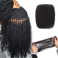 Extensions de tresses et dreadlocks 100% cheveux humains vierges brésiliens Remy Afro Kinky, sans produits chimiques, 6-22 pouces, grand paquet