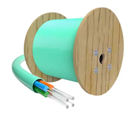Kabel Optik OM3 Kelas Telekomunikasi 10 Gigabit untuk Dalam Ruangan, Kabel Komunikasi Multimode 4-48 Core