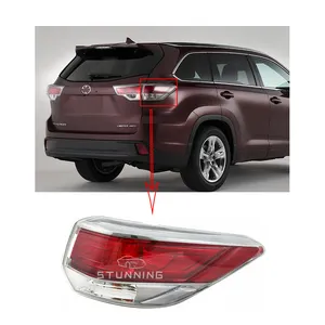 Lanterna traseira exterior original para toyota highlander, luz traseira de 2015