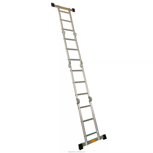 Échelle pliante en aluminium portable à vente chaude, échelle télescopique extensible avec charnière pour le travail à domicile, le jardin, le <span class=keywords><strong>dessin</strong></span>, le toit - Product Image 3