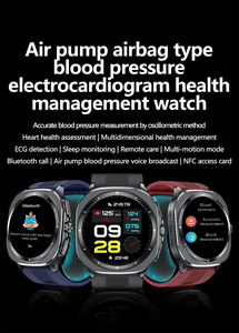 นาฬิกาอัจฉริยะ <span class=keywords><strong>TK65</strong></span> หน้าจอ AMOLED 1.43 นิ้ว พร้อมฟังก์ชันวัดคลื่นไฟฟ้าหัวใจ (ECG) วัดความดันโลหิตด้วยระบบปั๊มลม  ติดตามการออกกำลังกาย  ระบบ SOS  กันน้ำระดับ IP67  รองรับ NFC  ดูแลสุขภาพ - Product Image 3
