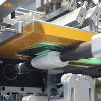Impresora de pantalla totalmente automática, máquina de impresión con sistema de secado UV para botellas, tazas, Servo, de seda