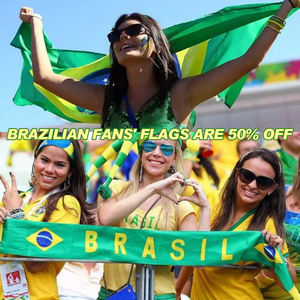 Drapeau du Brésil 3*5 pieds, drapeaux de corps brésiliens, drapeaux de la Coupe du Monde, drapeaux de 48 équipes, drapeau de voiture brésilien - Product Image 2