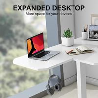 Cadre de bureau debout en forme de L électrique, double moteur, 59 pouces, bureau d'angle en bois réglable en hauteur, bureau de rangement pour la maison, bureau de travail