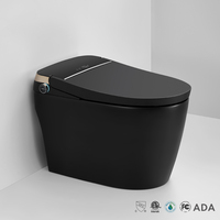 K1 Aodi One Piece, toilette intelligente de haute qualité, électrique, noir mat, avec réservoir intégré