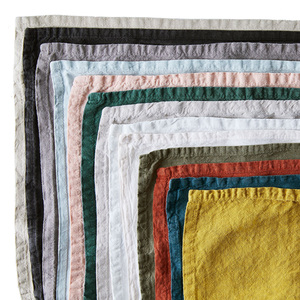Serviettes en tissu 17 x 17 pouces, 100% lin français, serviettes <span class=keywords><strong>de</strong></span> <span class=keywords><strong>table</strong></span> avec bords ourlés, lavables, idéales pour les fêtes, les mariages - Product Image 1