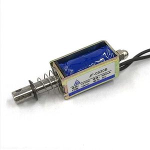 Solénoïde micro DC JF-0530B 12VDC, course de 10 mm, type push-pull, électrovanne avec ressort - Product Image 2