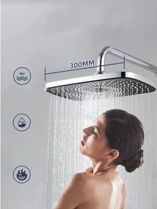 2021 nouveau Design douche intelligente avec couleur LED douche numérique mélangeur de pluie mélangeur de douche de couleur noir mat - Product Image 5