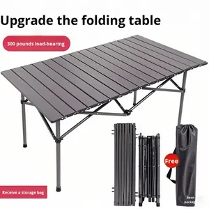 Ensemble <span class=keywords><strong>table</strong></span> et chaises de camping en bambou - Équipement de pique-nique pliable et portable pour l'extérieur, fabriqué en Chine, avec emballage postal inclus - Product Image 5