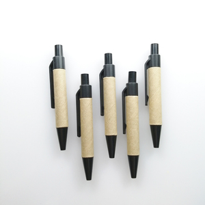 Mini stylo en papier kraft plastique, logo personnalisé promotionnel, stylo réutilisable, recyclé, écologique pour enfants - Product Image 2