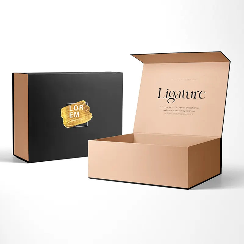 Luxus matt benutzer definierte rosa personal isierte Presse auf Nagel verpackungs box magnetische Wimpern verpackungs box