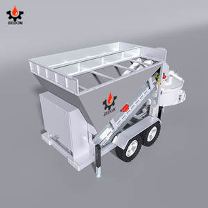 Centrale à béton mobile SDDOM 25m³/h, petite et compacte, avec machine à mélanger le ciment - Product Image 4