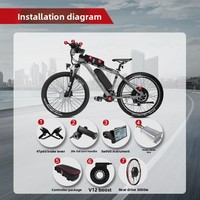Kit de conversion de moteur de moyeu sans balais haute puissance 48V 72V 1500W 2000W 3000W pour vélos électriques de 20 pouces