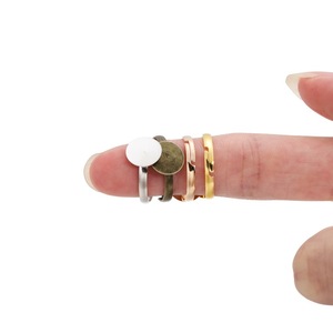 Base de bague réglable pour la création de bijoux, 10 mm, ouvrable, en métal électroplaqué - Product Image 4