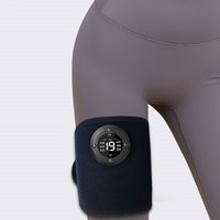 Masseur électrique pour les pieds, masseur pour les mollets, masseur électrique portatif avec 6 modes, 3 types de chaleur, batterie de type C