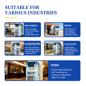 <b>WORK</b> Factory Direct Sale 459kg/Day Reverse Osmosis Membrane Ice Making Vending Machine Auto Packing System POS Integration - Product Image 5