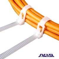 Fabricant d'attaches de câble en nylon réutilisables 7.4MM * 450 MM flexibles attaches de câble réutilisables 7.4MM * 450 MM