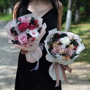 Vente Flash 2026 : Bouquet de Roses Éternelles DIY, Direct Usine, Idéal pour la Saint-Valentin et la Fête des Mères - Product Image 3