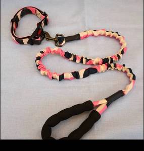Laisse de chien rétractable antichoc élastique et ensemble de <span class=keywords><strong>cache</strong></span>-<span class=keywords><strong>cou</strong></span> en corde camouflage pour chiens de taille moyenne - Product Image 1