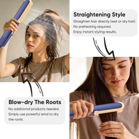 Nouvel Arrivage 2-en-1 : Sèche-cheveux et Lisseur Professionnel Portable pour Salon