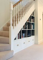 Armoire de rangement sous escalier Escalier Porte-chaussures en bois Armoire Escaliers Escalier
