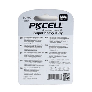 Pilas PKCELL R03P de Alta Resistencia, Pilas Tipo Lápiz R03P <span class=keywords><strong>AAA</strong></span> de 1.5V, Celda Primaria - Product Image 2