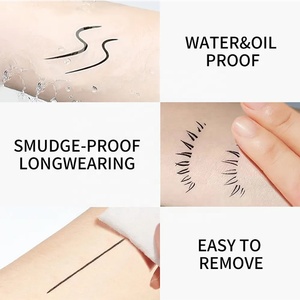 Haute qualité plus de 12 heures longue tenue végétalien maquillage crémeux <span class=keywords><strong>Eye</strong></span> <span class=keywords><strong>Liner</strong></span> crayon personnalisé à séchage rapide imperméable noir liquide Eyeliner - Product Image 4