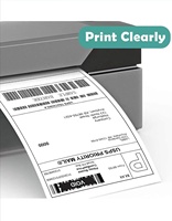 Étiquettes thermiques vierges 4 * 6 pouces pour imprimante thermique Zebra, rouleaux d'étiquettes premium 100 * 150 mm pour l'impression de codes-barres d'entrepôt