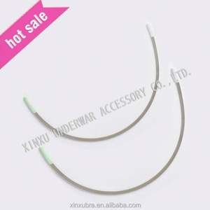 Soutien-gorge à armatures en acier inoxydable argenté personnalisé avec poudre de nylon importée de France pour robe de mariée et accessoires de sous-vêtements - Product Image 3