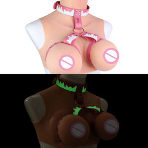 เข็มขัดหนังรัดหน้าอกเรืองแสงแบบปรับได้สำหรับเกม BDSM อุปกรณ์เฟติชสำหรับคู่รัก สร้างบรรยากาศโรแมนติกในวันคริสต์มาสและฮาโลวีน - Product Image 2