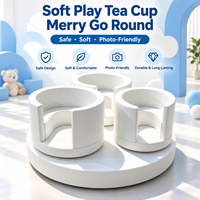 Manège balançoire carrousel tasse à thé souple pour enfants, équipement de jeu intérieur/extérieur pour la location événementielle