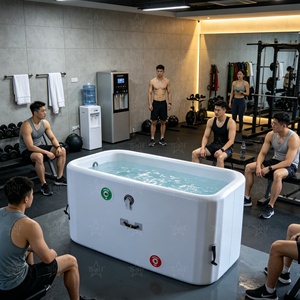 Baignoire à glace portable pour athlètes, service de livraison directe, piscine à eau froide <span class=keywords><strong>gonflable</strong></span> avec <span class=keywords><strong>kit</strong></span> de réparation et couverture isolante - Product Image 1
