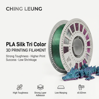 Filament PLA Tricolore Personnalisé avec Logo, 1,75 mm, 1 kg, Matière 100% Vierge, Dégradé Arc-en-ciel pour Imprimante 3D, Sans Filamentage, Lisse et Brillant