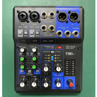 Console de mixage audio compacte professionnelle 6 canaux, console de mixage stéréo 6 canaux avec effets sonores multiples pour l'enregistrement sur scène en direct
